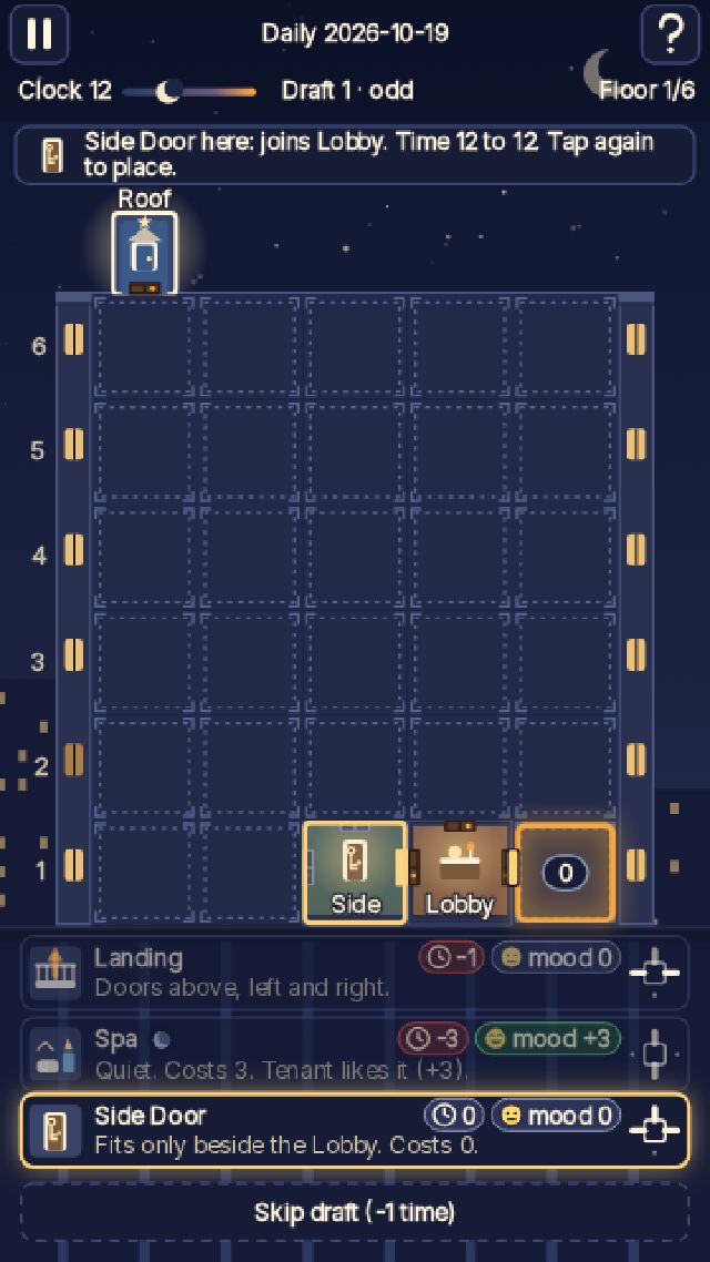 Night Shift Floor Plan Devlog: Checking Every Room's Odd Rule Before You Place It